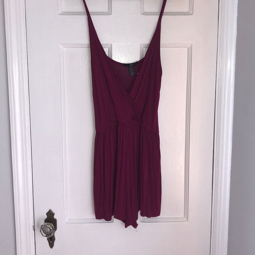 Forever21 Magenta Romper